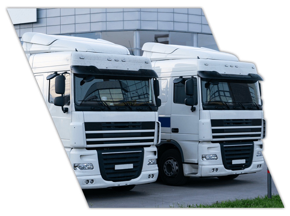 Fleet trucks used for corporate driver training in Mississippi