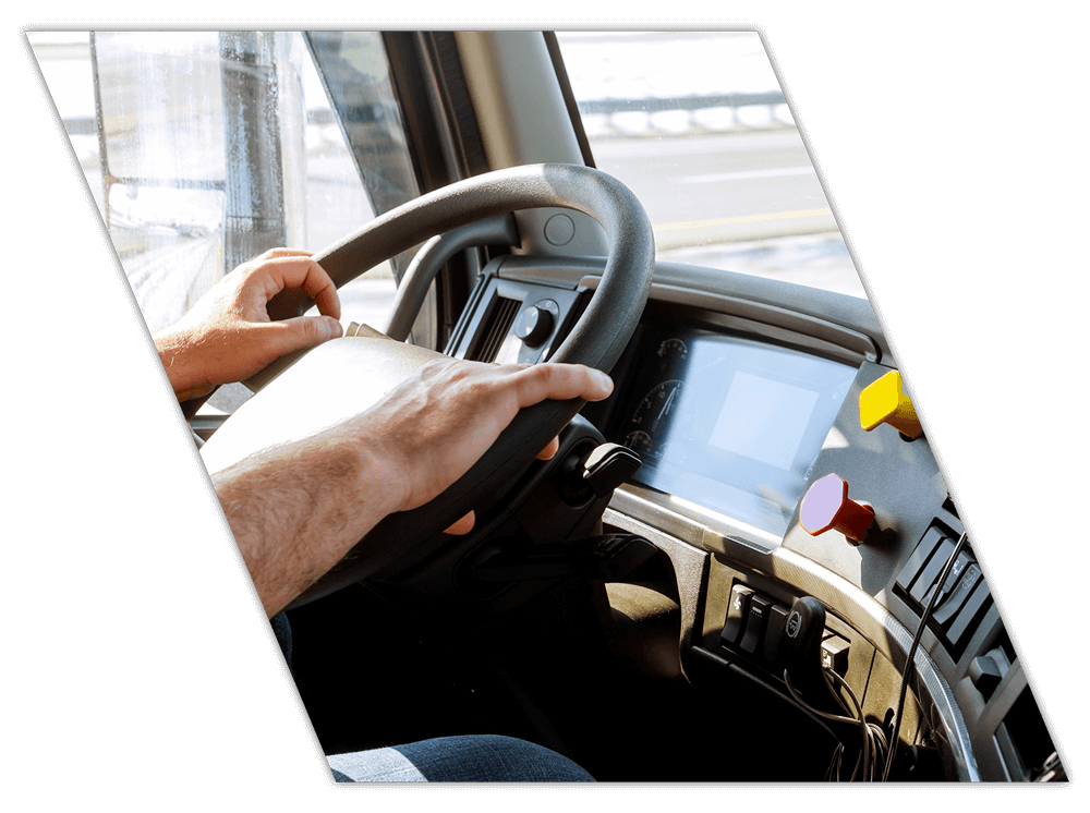 Student at the wheel for fleet driver training companies in Alabama