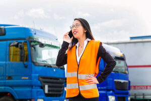 shipping manager contacts corporate cdl training center on phone