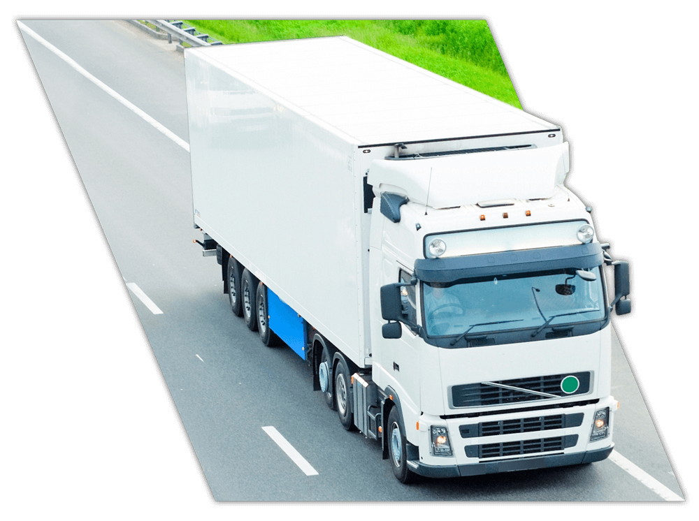 White truck on highway driven with driver training for businesses in Alabama